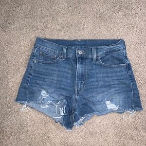 levi’s denim cut off shorts